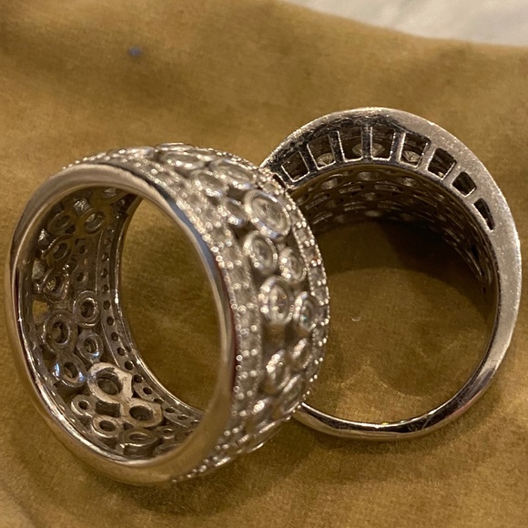 CZ and Silver Statement Ring Bundle - Picture 3 of 3